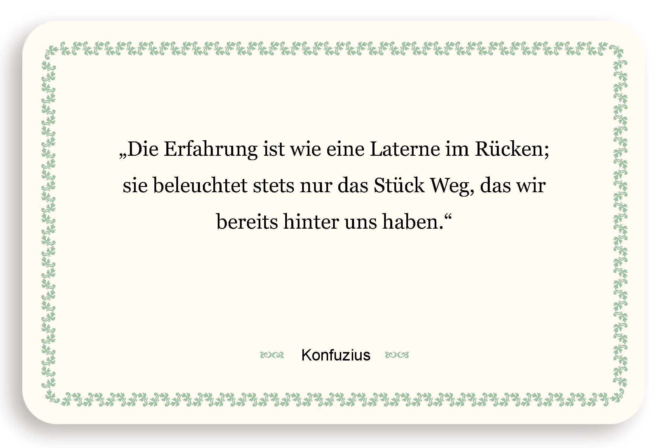 Zitatkarte - Der Weg